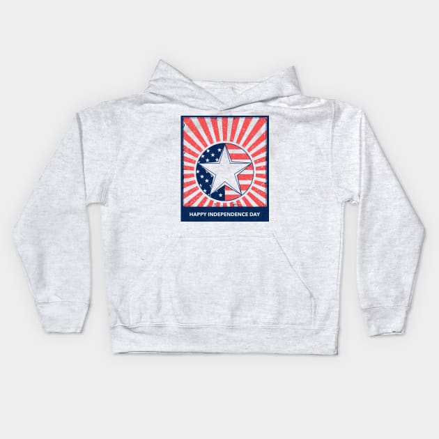 happy 4th of July Kids Hoodie by zeevana